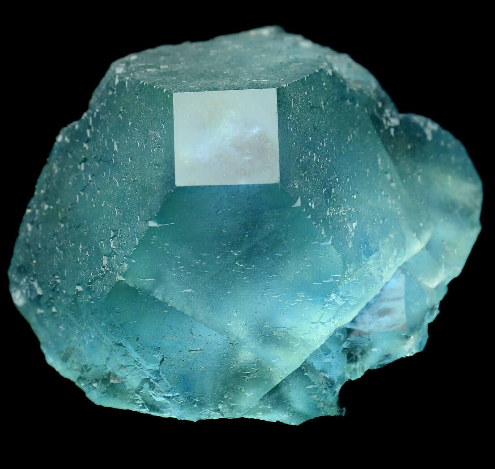 521.6g Rare Larger Particles Blue Fluorite Crystal Mineral Specimen/China A0146