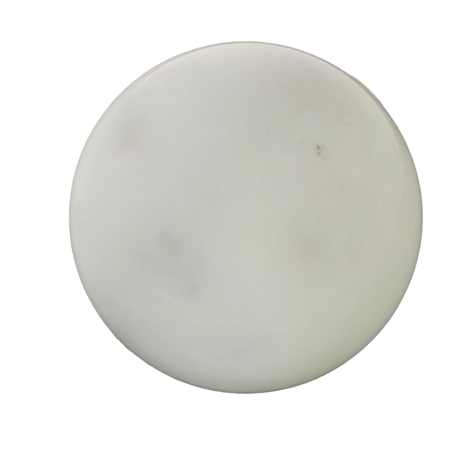 Vintage White Modern Marble Sphere Round Ball Art Sculpture Italy