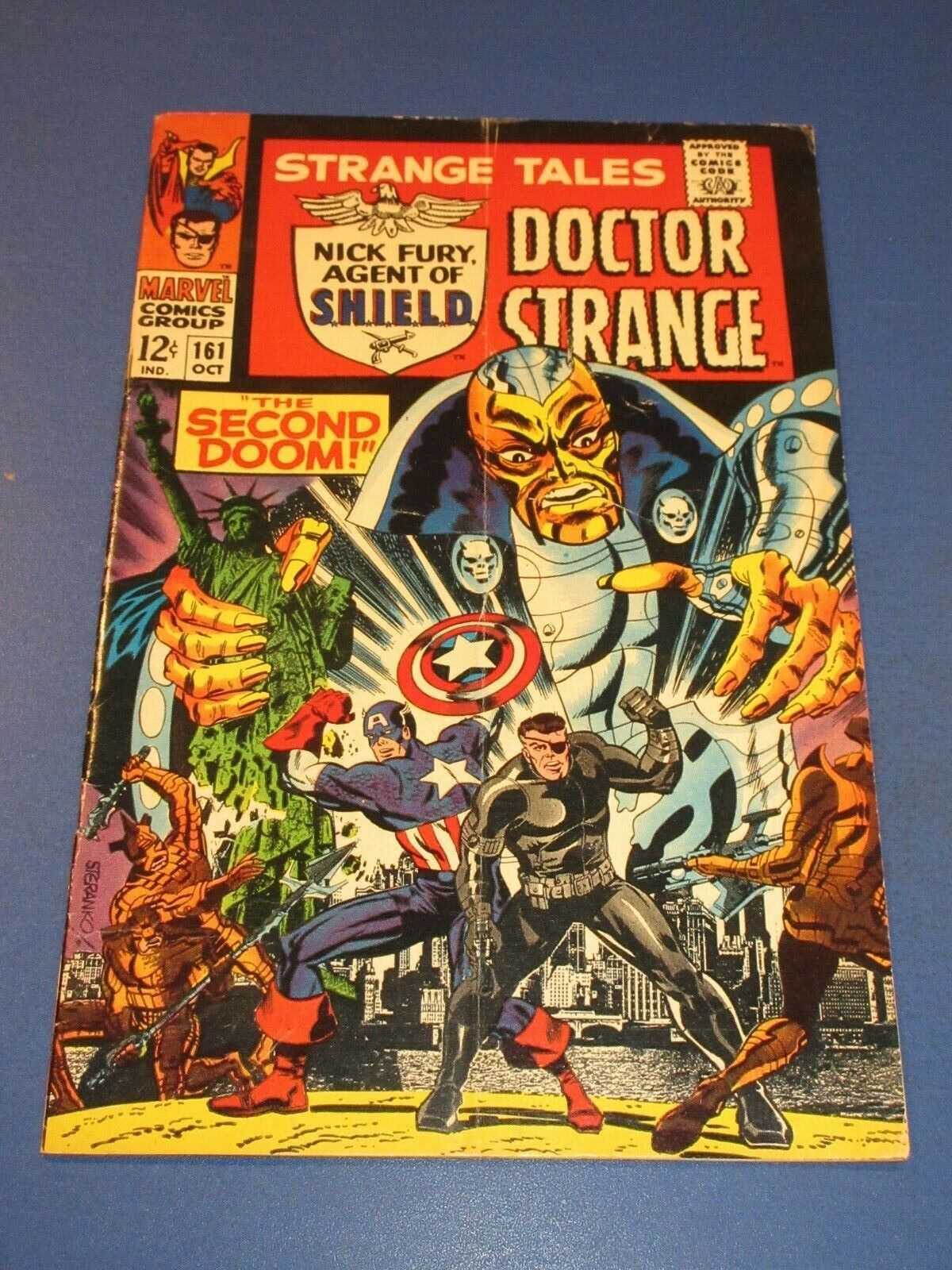 Strange Tales #161 Silver age Captain America Fine- Dr. Strange