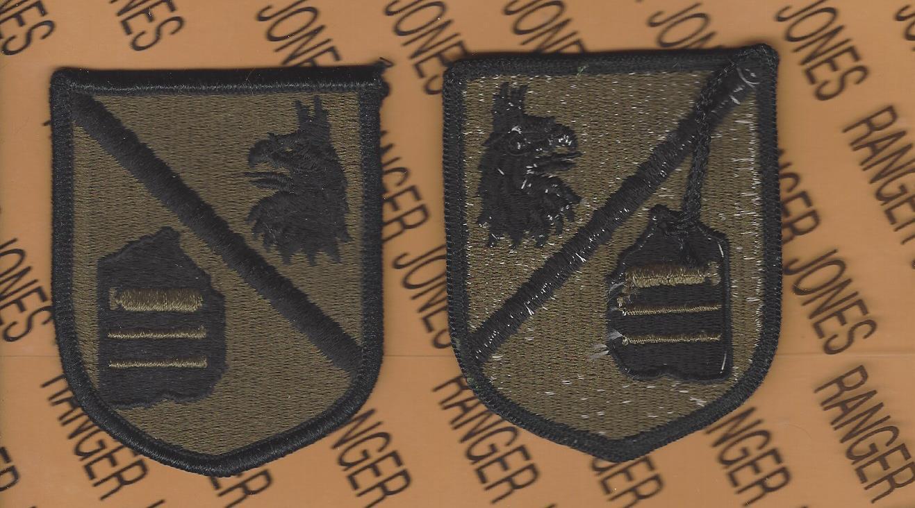 U.S Army DLI Defense Language Institute OD Green & Black BDU uniform patch m/e