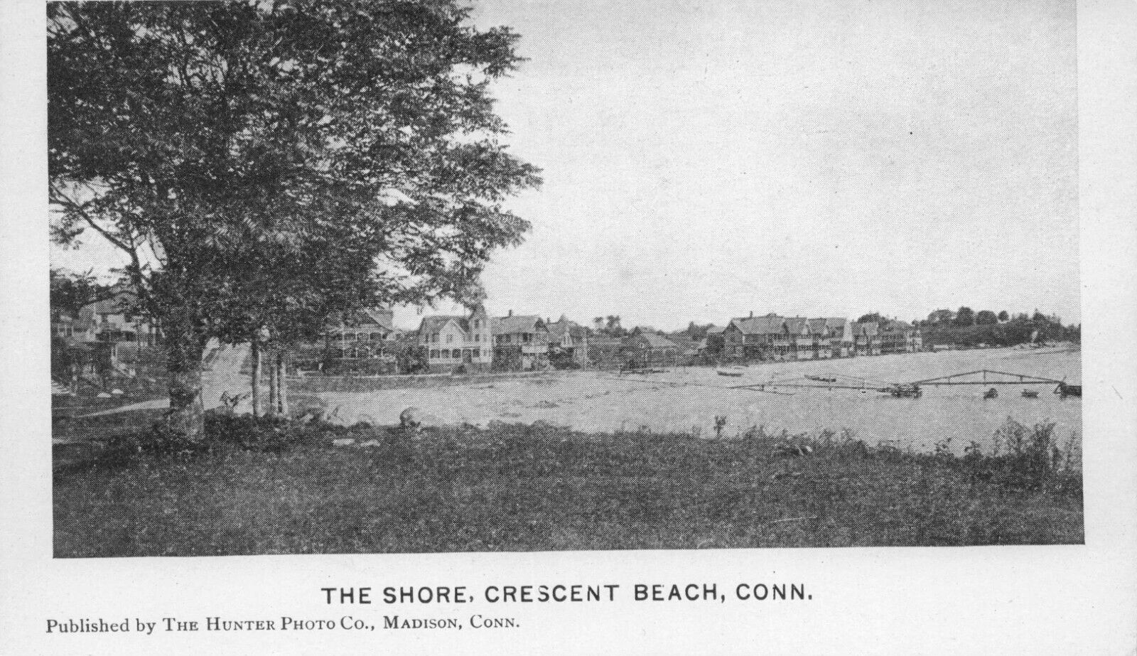 c1905 Madison Connecticut Shore at Crescent Beach New Haven County Postcard