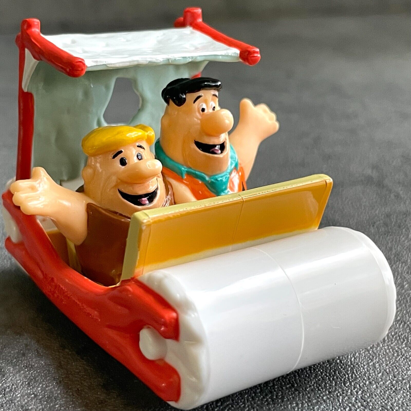 Vintage 1998 Hanna Barbera The Flintstones Fred & Barney Flintmobile Toy Car NEW