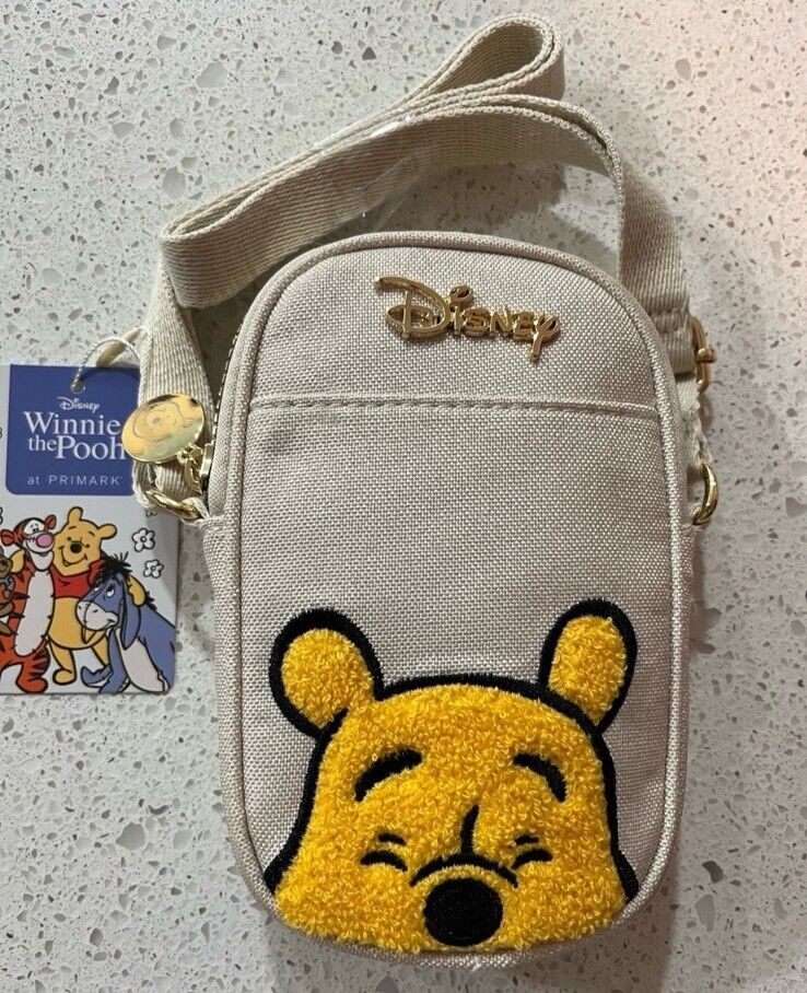 Disney Winnie The Pooh Crossbody Bag Cell Phone Holder Primark Exclusive NWT