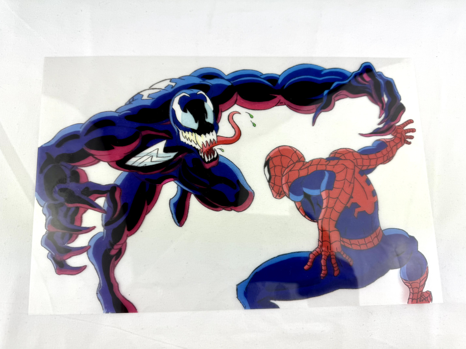 Venom Spiderman 1994 Animation Cel TV Animated Fox Marvel Work in Progress