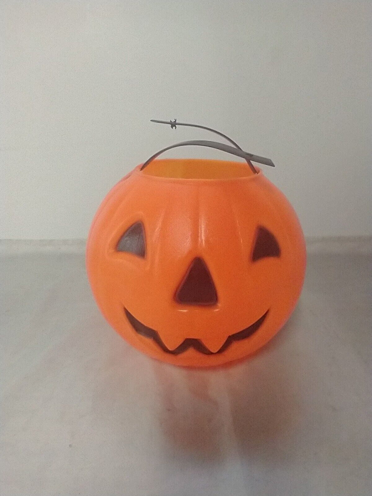 Vintage Halloween Jack-o-Lantern Mini Candy Bucket (1980, Carolina Enterprises)