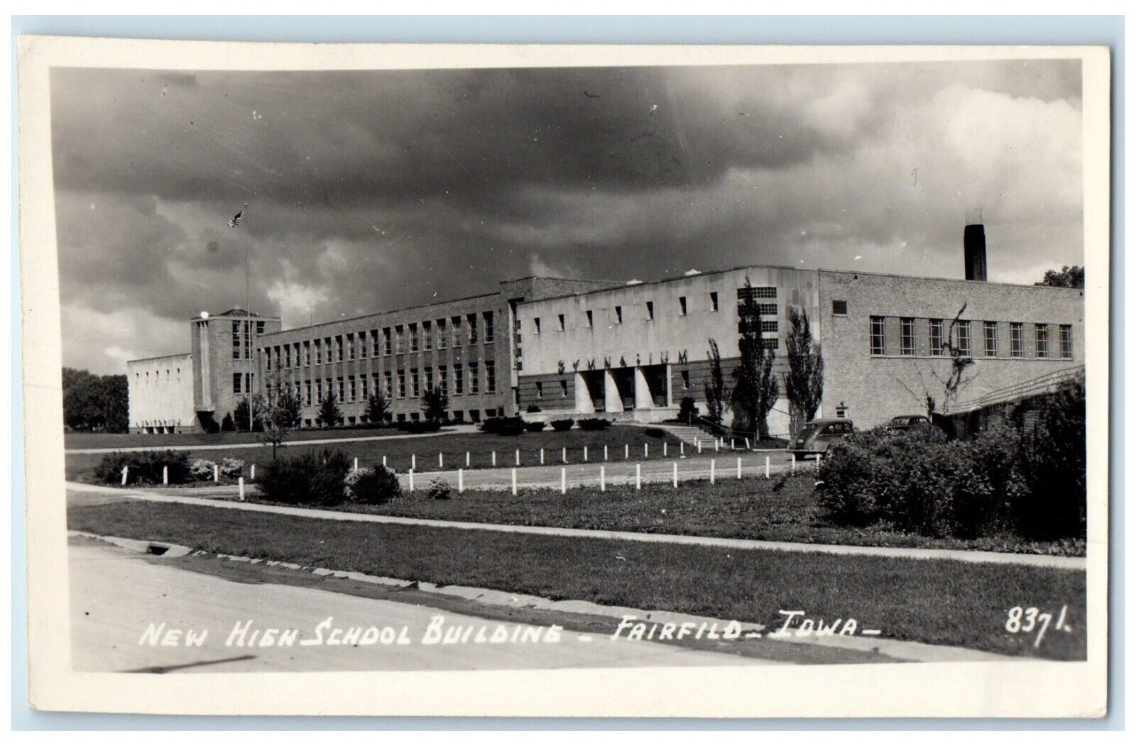 c1930's New High School Building Fairfield Iowa IA RPPC Photo Vintage Postcard