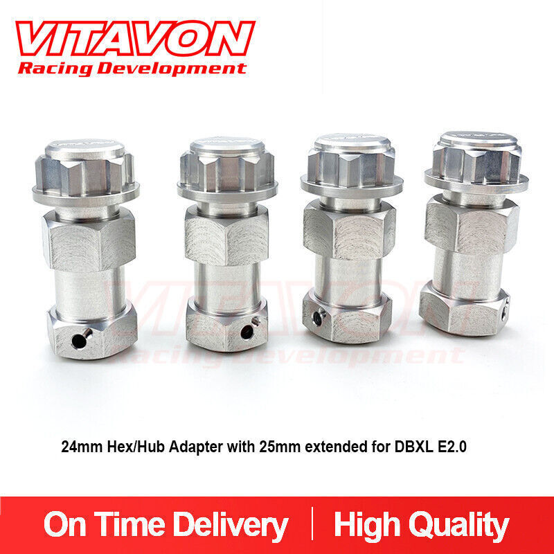 VITAVON CNC Alu7075 24mm Hex/Hub Adapter With 25mm Extended For DBXL E2.0 / GAS
