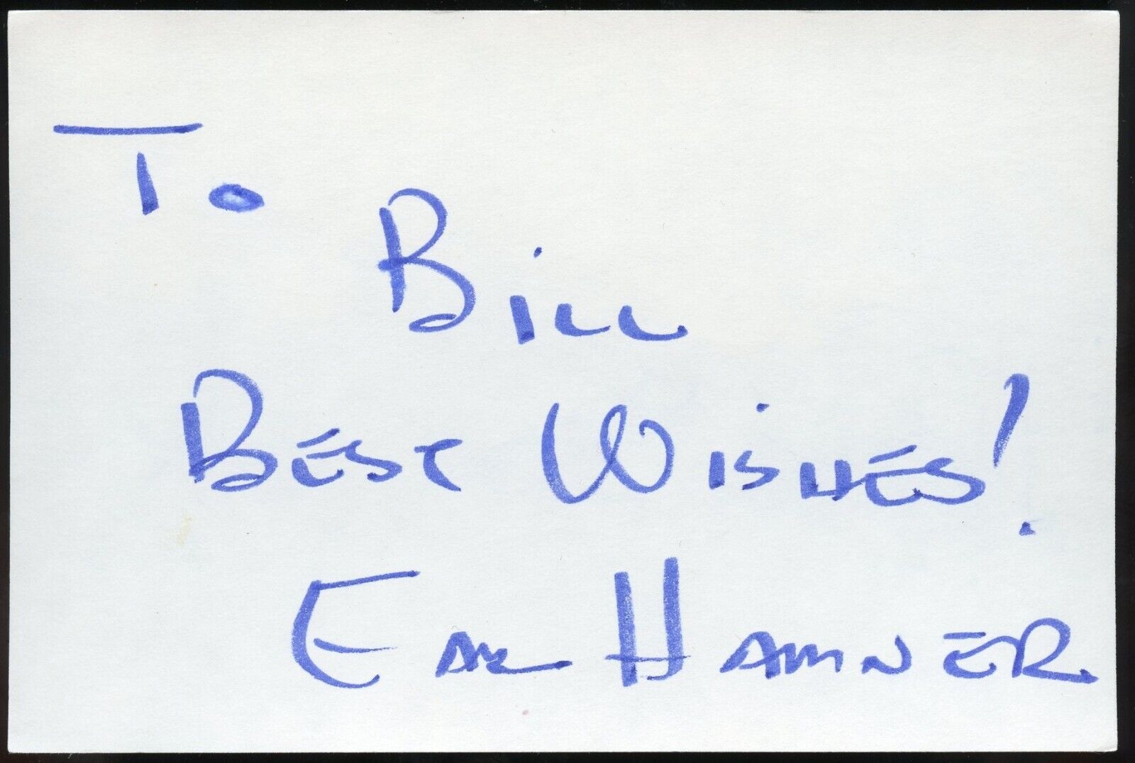 Earl Hamner Jr d2016 signed autograph auto 4x5 Cut Writer Producer The Waltons