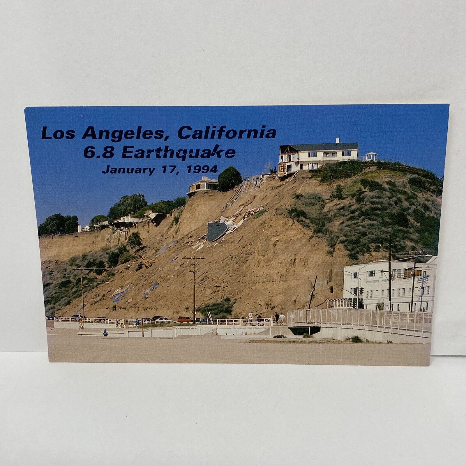 Vintage Postcard Los Angelos California 6.8 Earthquake January 17 1994