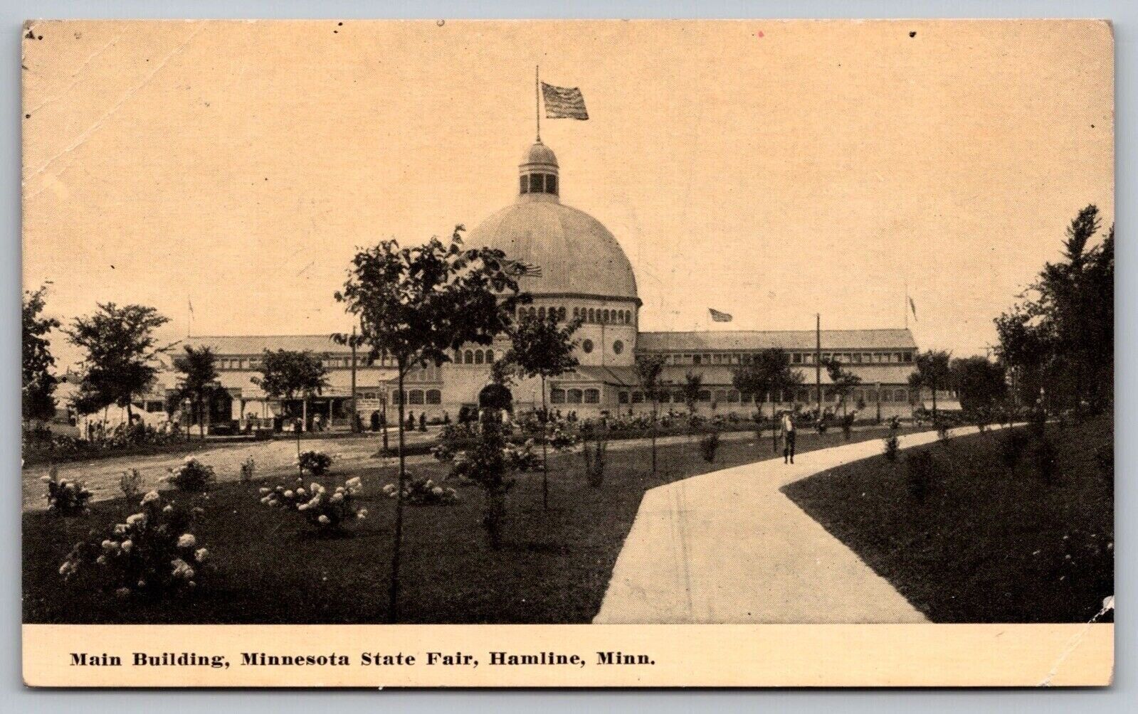 Main Building Minnesota State Fair Hamline Mn 1911 Postcard