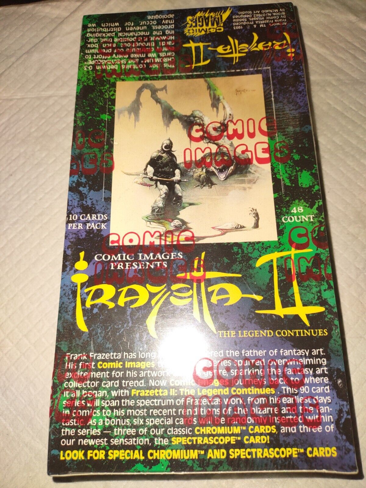 FRAZETTA II  FANTASY ART TRADING CARDS 1993 NEW FACTORY SEALED BOX 48 PACKS