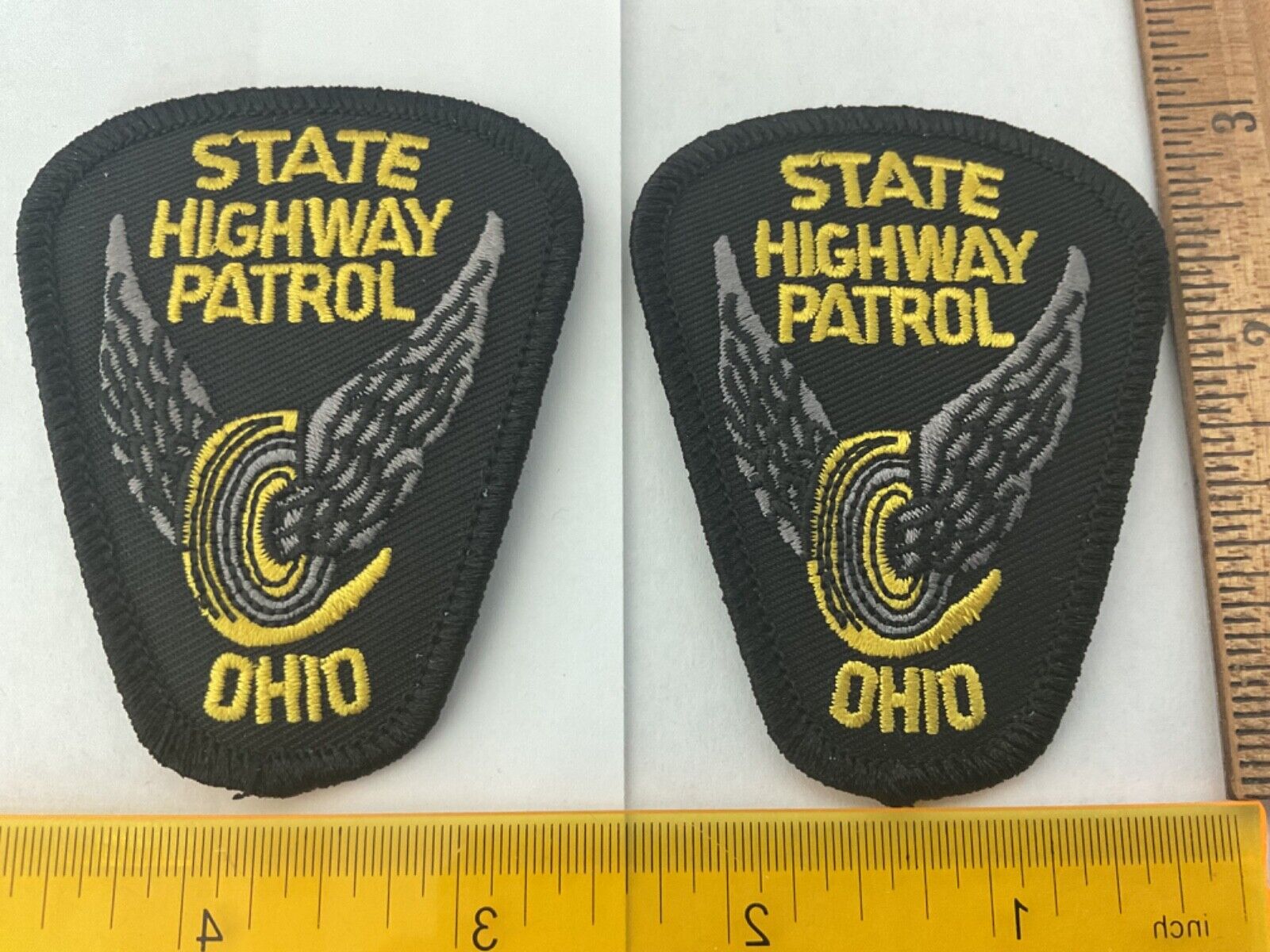 Ohio Highway Patrol collectors Hat patch set 2 pieces all new