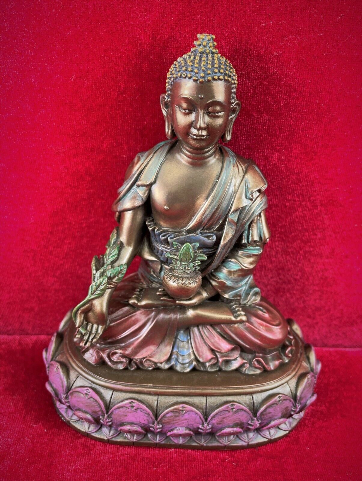 Buddhist Medicine Buddha Bronze Color 7\