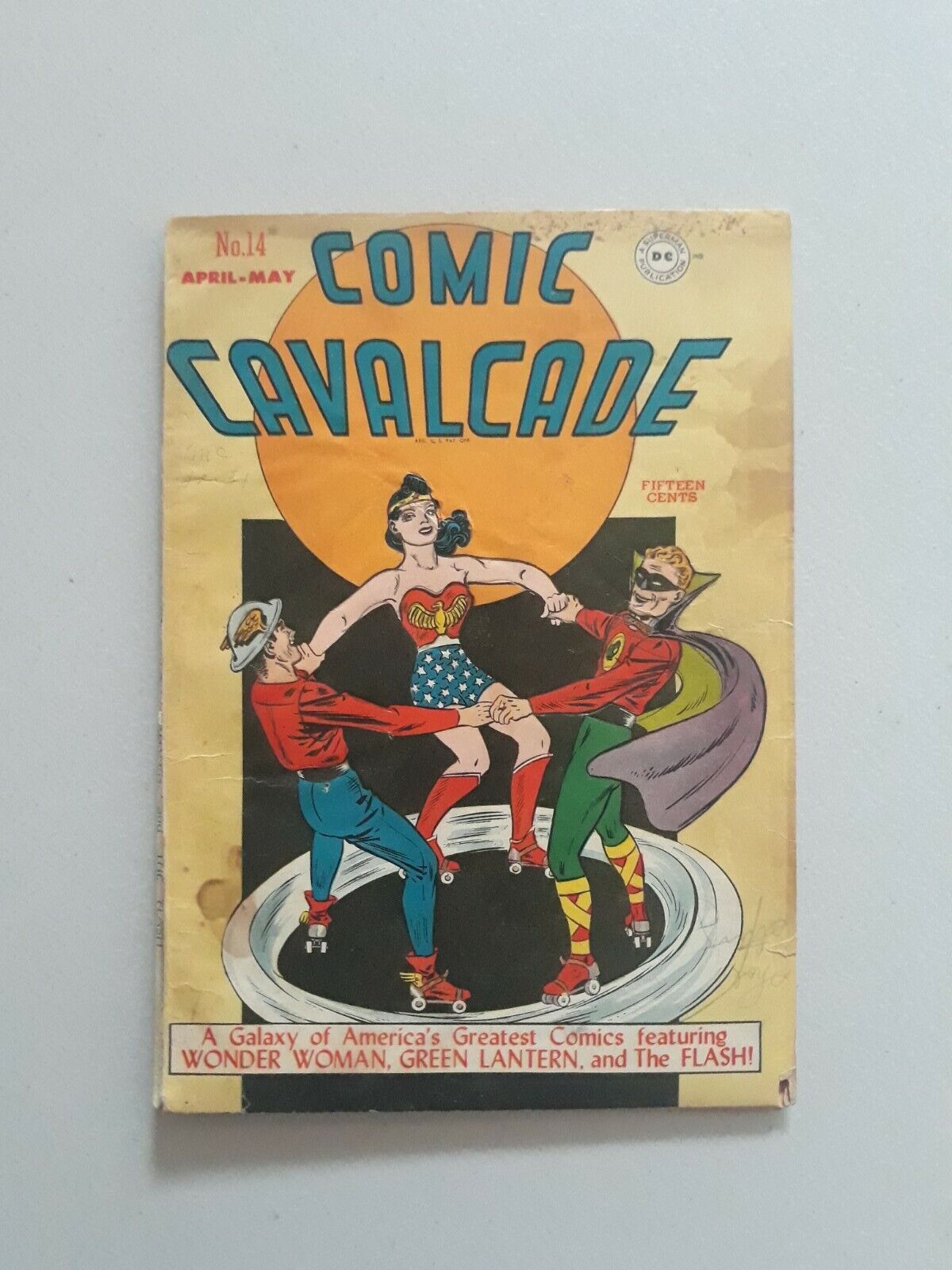 Comic Cavalcade 14 DC 1946 Flash, Green Lantern, Wonder Woman, Rare 