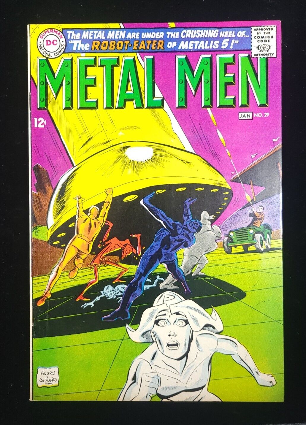 Metal Men #29 DC Comics 1968 Silver age ross andru esposito cover art FN+ (6.5)