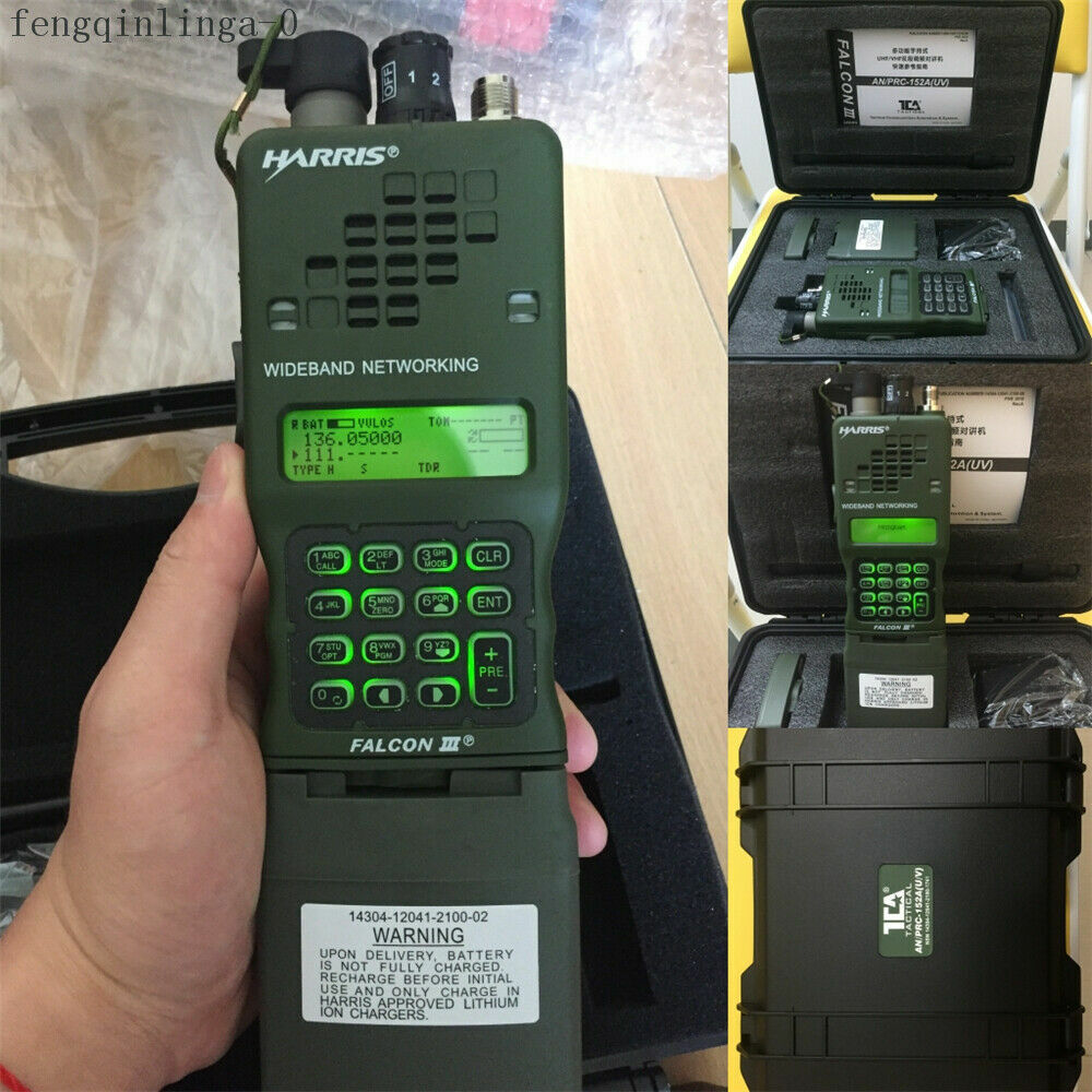 2023 New TCA Tactical Handheld FM Radio PRC-152A Dual Band VHF/UHF Walkie Talkie
