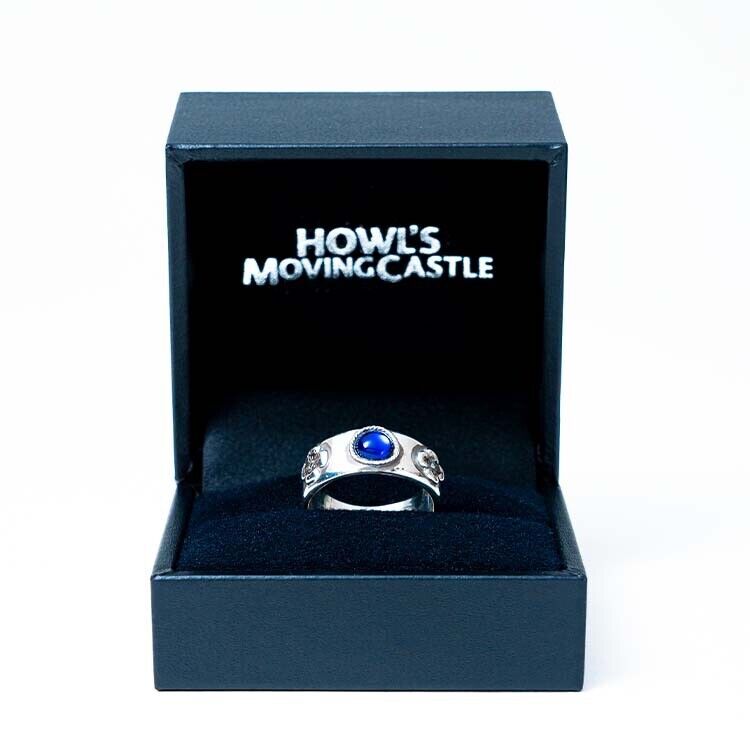 Ghibli Museum Howl's Moving Castle Ring No. 19 Silver Blue Ring Japan Limited