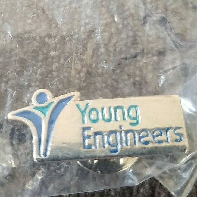 Young Engineers Lapel Pin silver tone 1\