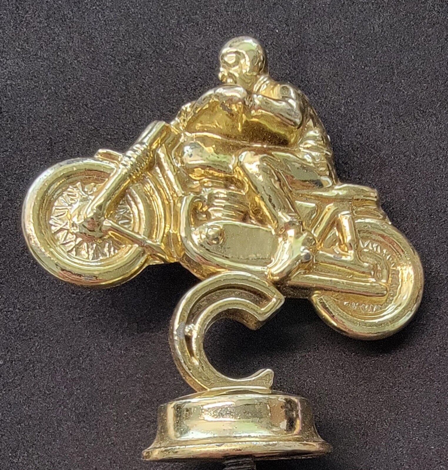 Vintage 1960s/70s Road Motorcycle Trophy Topper Allied Chicago Cast Aluminum 