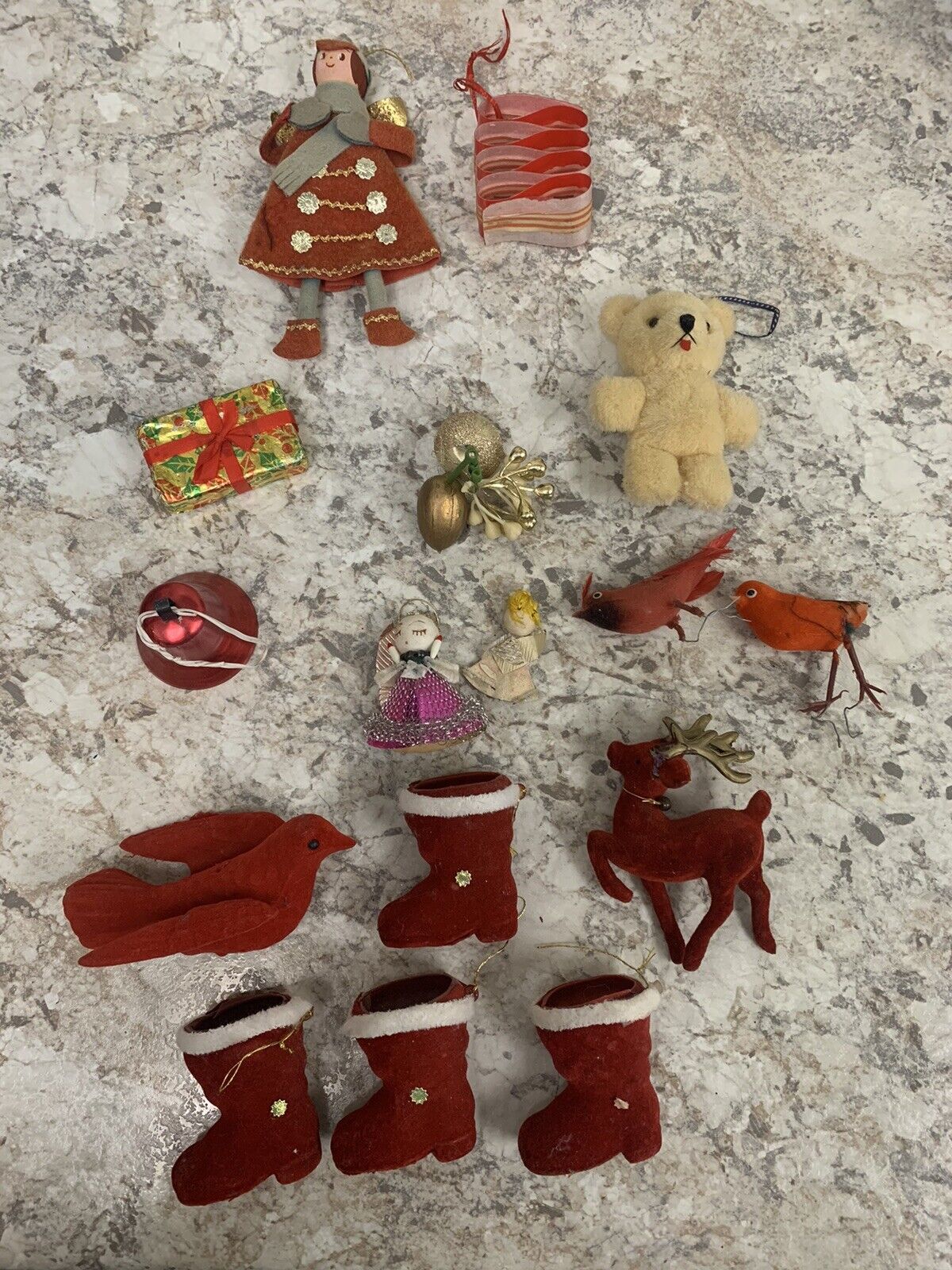 Vintage Christmas ornaments Pipe Cleaner Japan lot As Is
