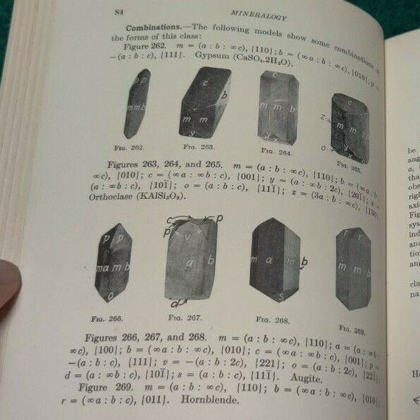 1936 MINERALOGY Minerals & Crystals Edward Kraus McGraw Vintage College Textbook