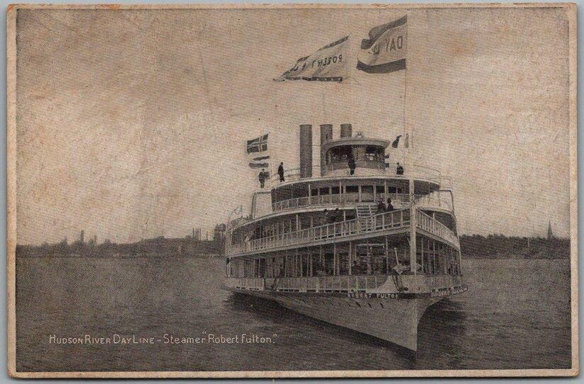 Vintage HUDSON RIVER DAY LINE New York Postcard \