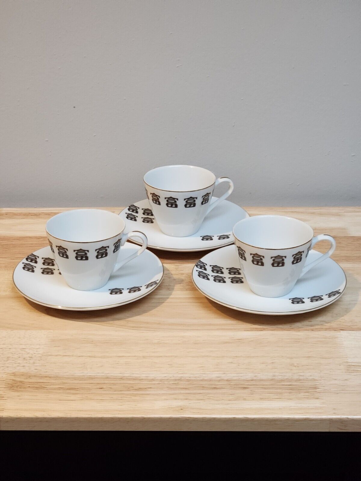 Vintage Set Of 3 Tea Cup And Saucer Set The Inn-com\'parable Japan