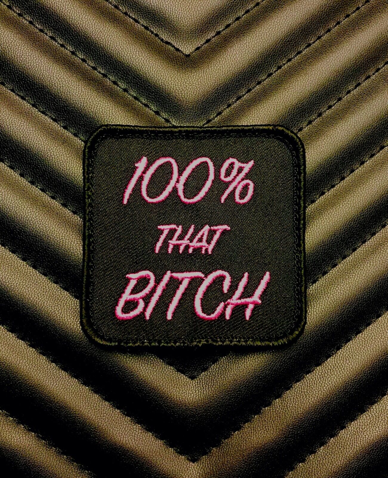 100% THAT BITCH Morale Patch Lizzo Girl Power Truth Hurts Patch Game Hook & Loop