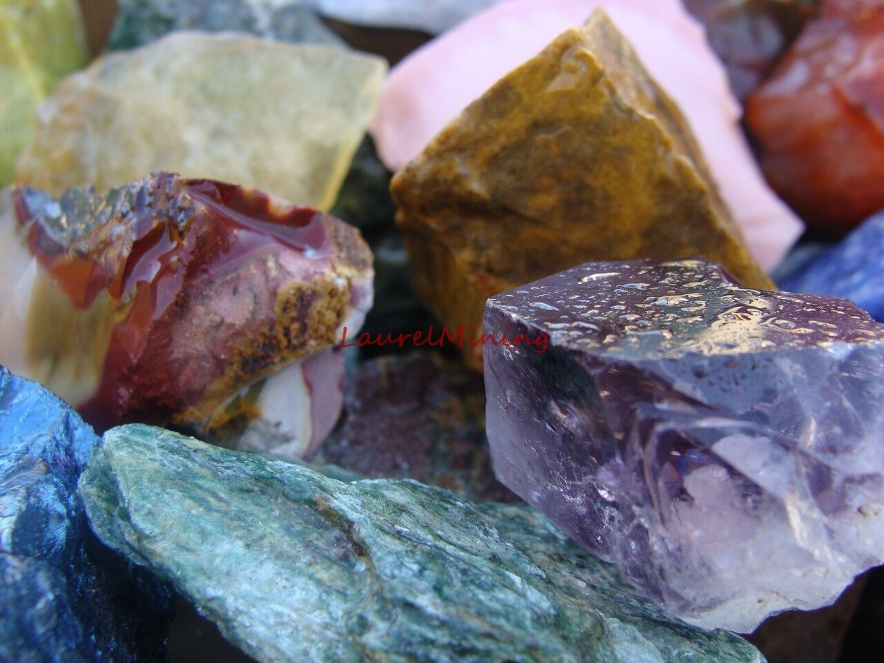 Natural TUMBLE ROUGH - 2000 CARAT Lots - Rock, Gemstone, & Crystal Rough + Free