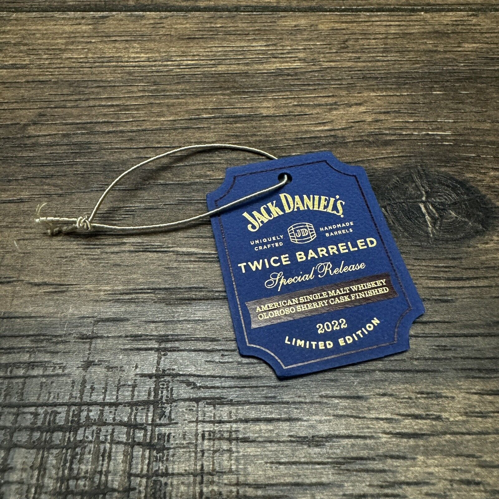 Jack Daniels 2022 Twice Barreled Limited Edition Whiskey Replacement Neck Tag