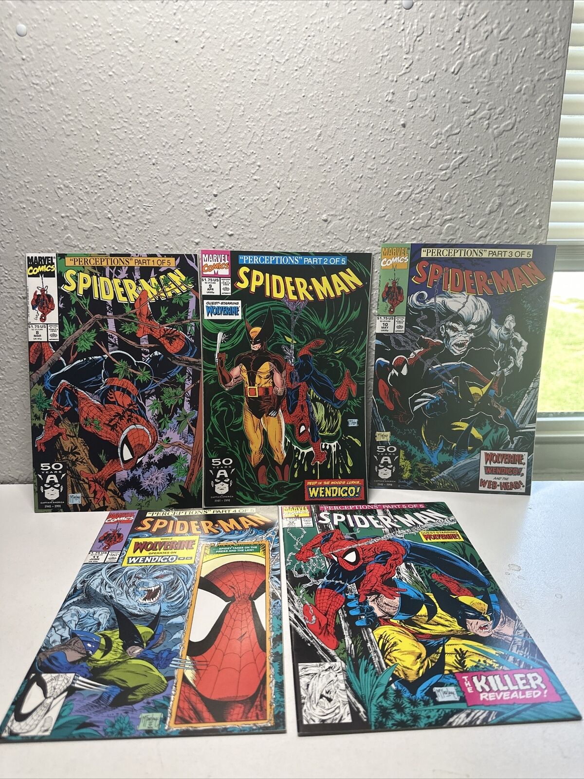 Spider-Man (1991) #8 - #12 Perceptions full set/Parts 1-5 Marvel