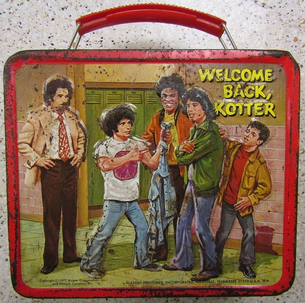 VINTAGE WELCOME BACK KOTTER Metal Lunchbox 1977, No Thermos, Classic