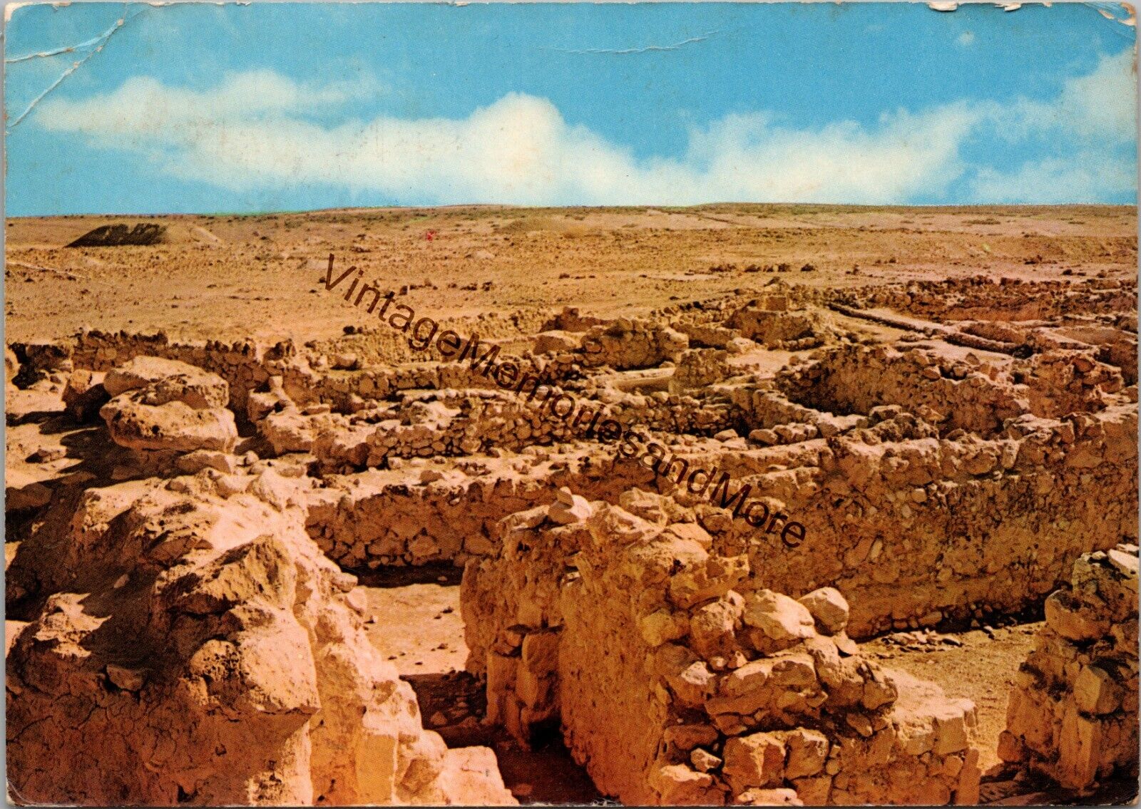Ruins of Qumran Where the Dead Sea Scrolls Were Written Postcard PC267