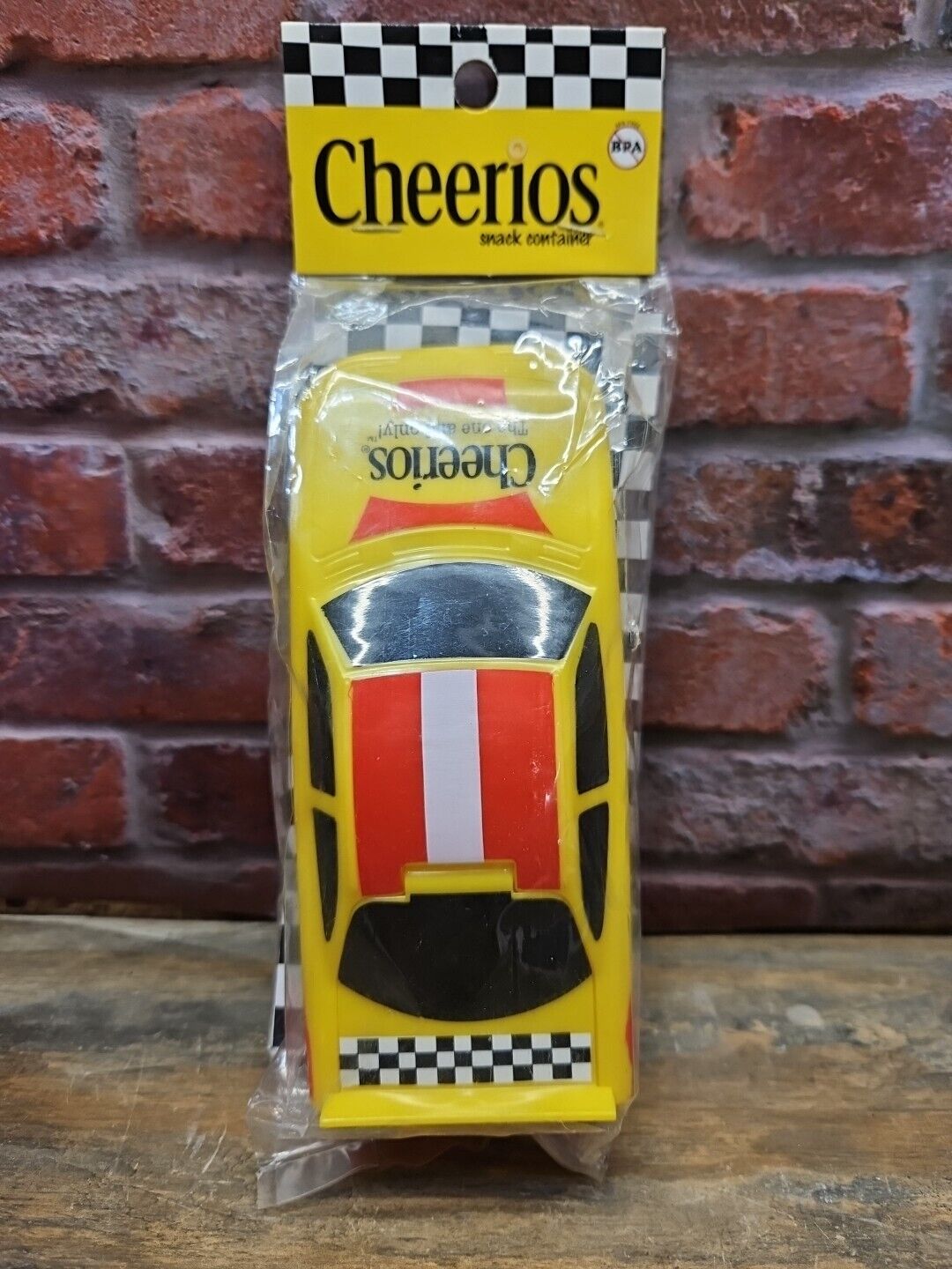 Cheerios Race Car Snack Container Holds 1 Cup of Snacks