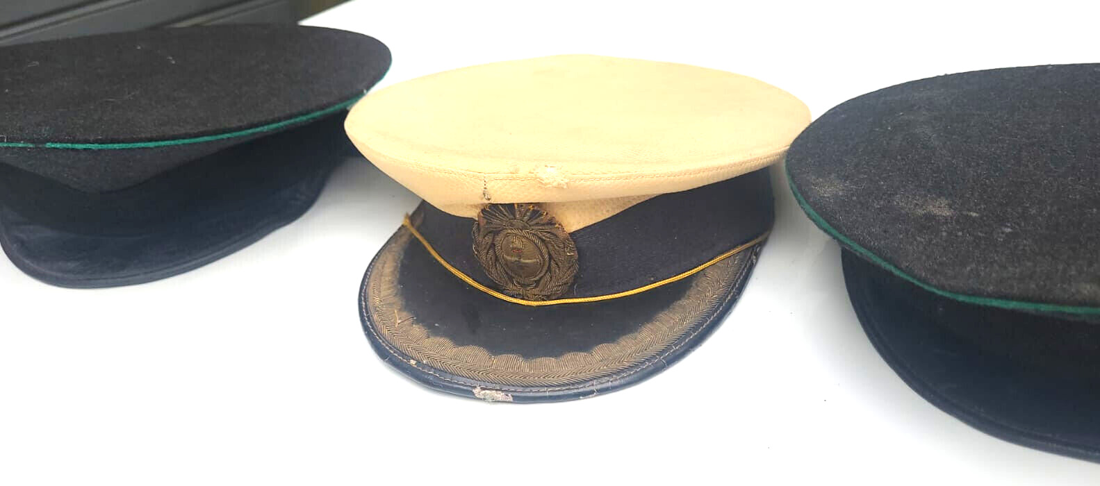 3 Vintage Military Hat Collection - Authentic Army Cap from 1950s Argentina