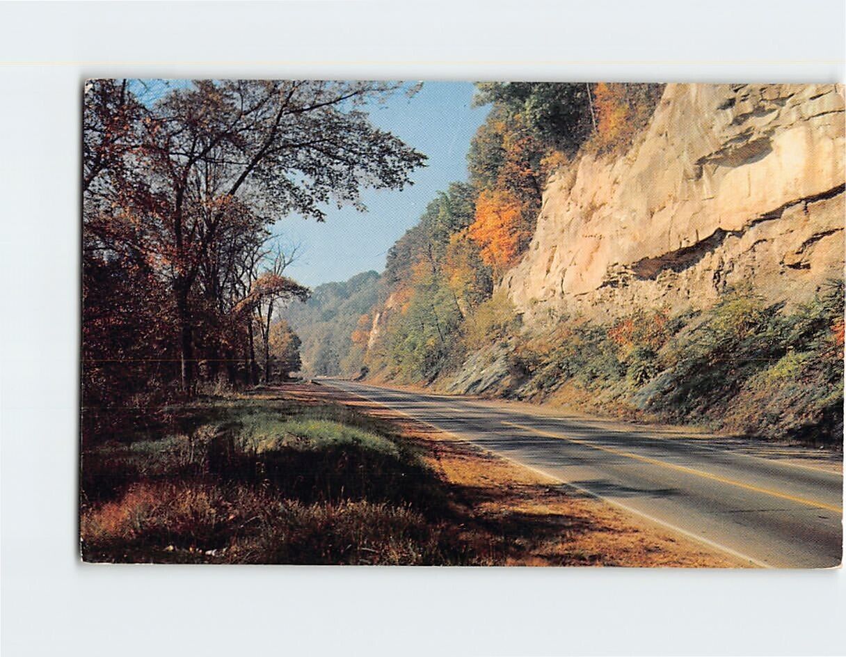Postcard Rock Cut Road Nature Scene