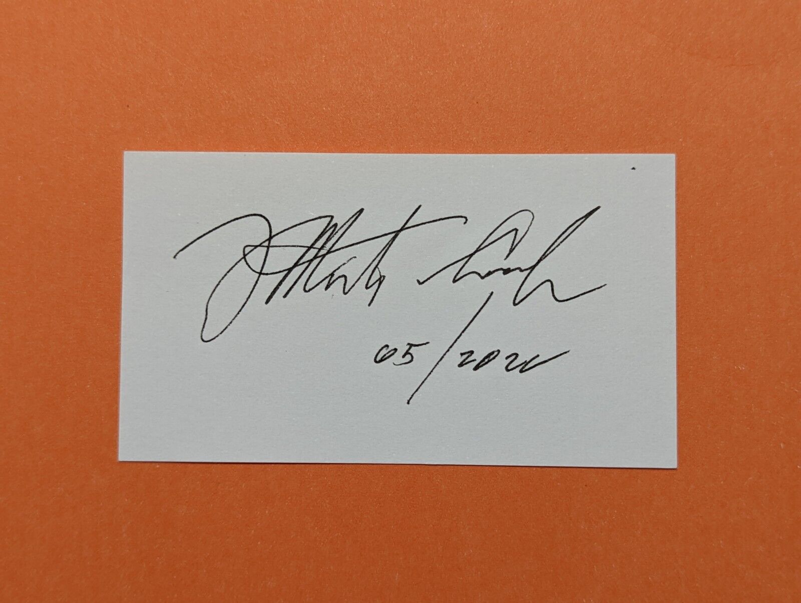 MARTIN COOPER autograph INVENTED CELL PHONE signed Signature Card