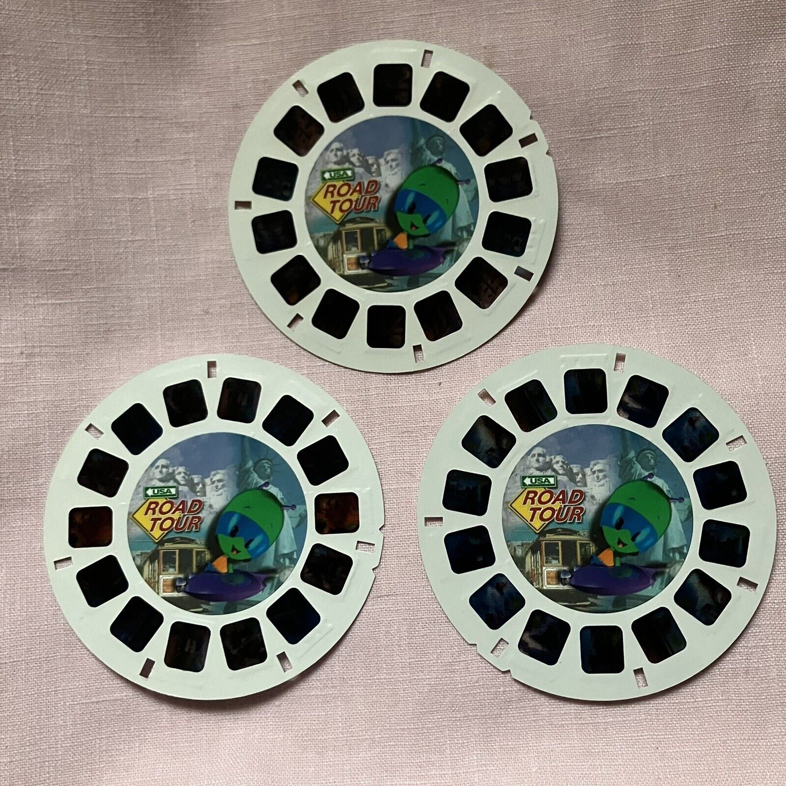 VIEW MASTER 3D USA Road Tour & Spectacular Scenic Attractions 3 Reels 73941