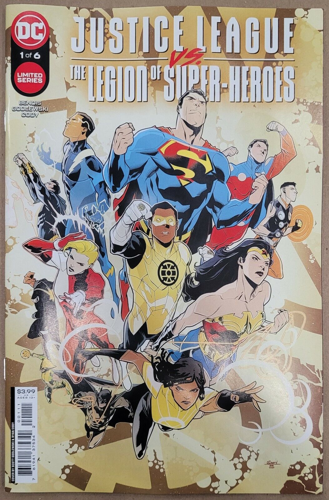 Justice League Vs The Legion Of Super-Heroes 1 Main Cover A DC 2022