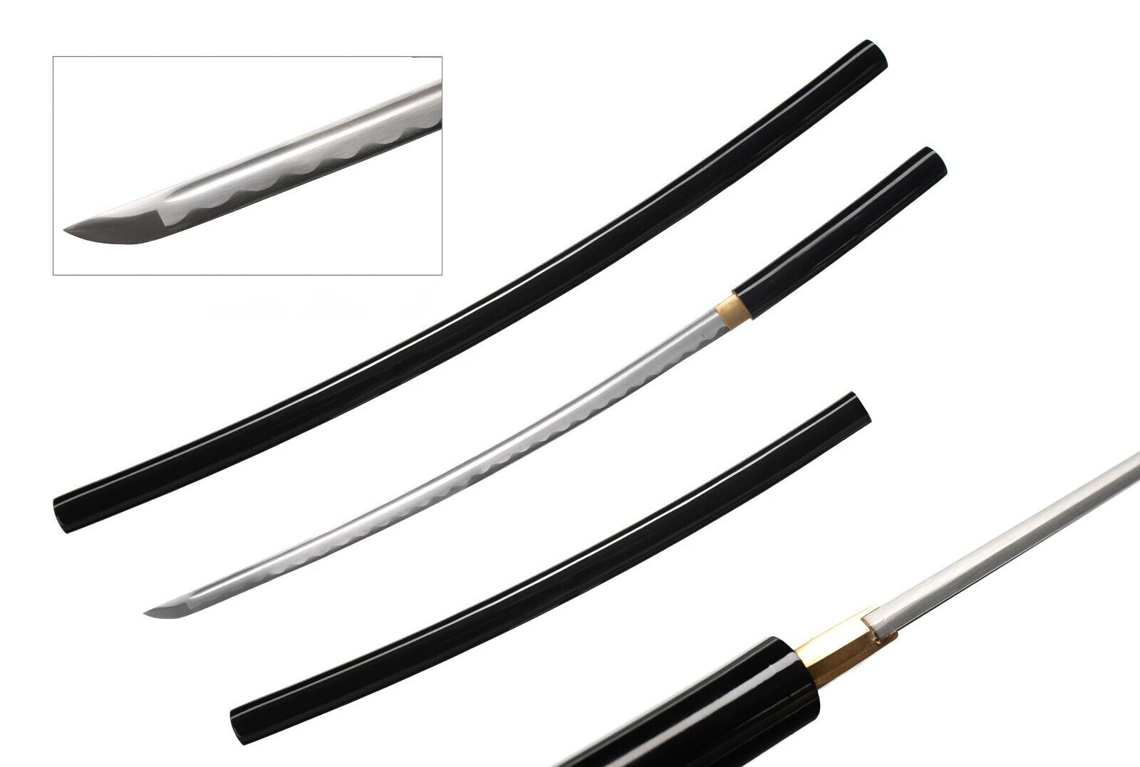 Handmade Japanese Shirasaya Style Samurai Katana Sharp Sword