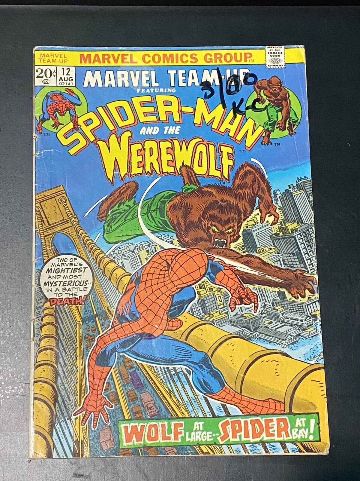 Marvel Team-Up #12 Comic 1973 - Marvel Comics - Spider-Man Werewolf