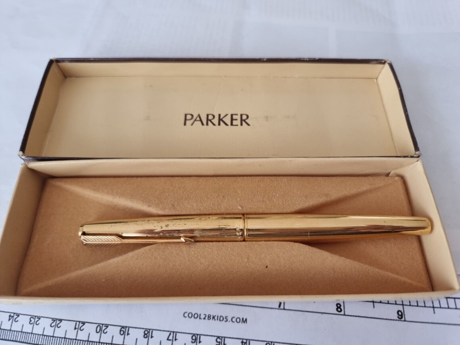 Vintage Parker Gold Coated Fountain Pen Made In Argentina