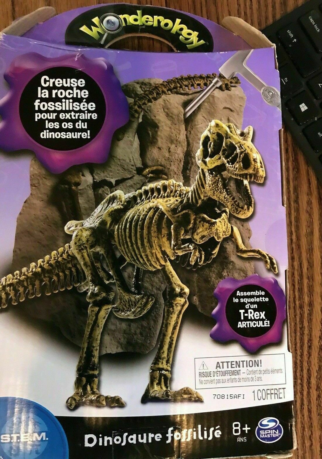 Wonderology Fossil Discoveries Poseable T-Rex NIB Realistic Dino Fossils