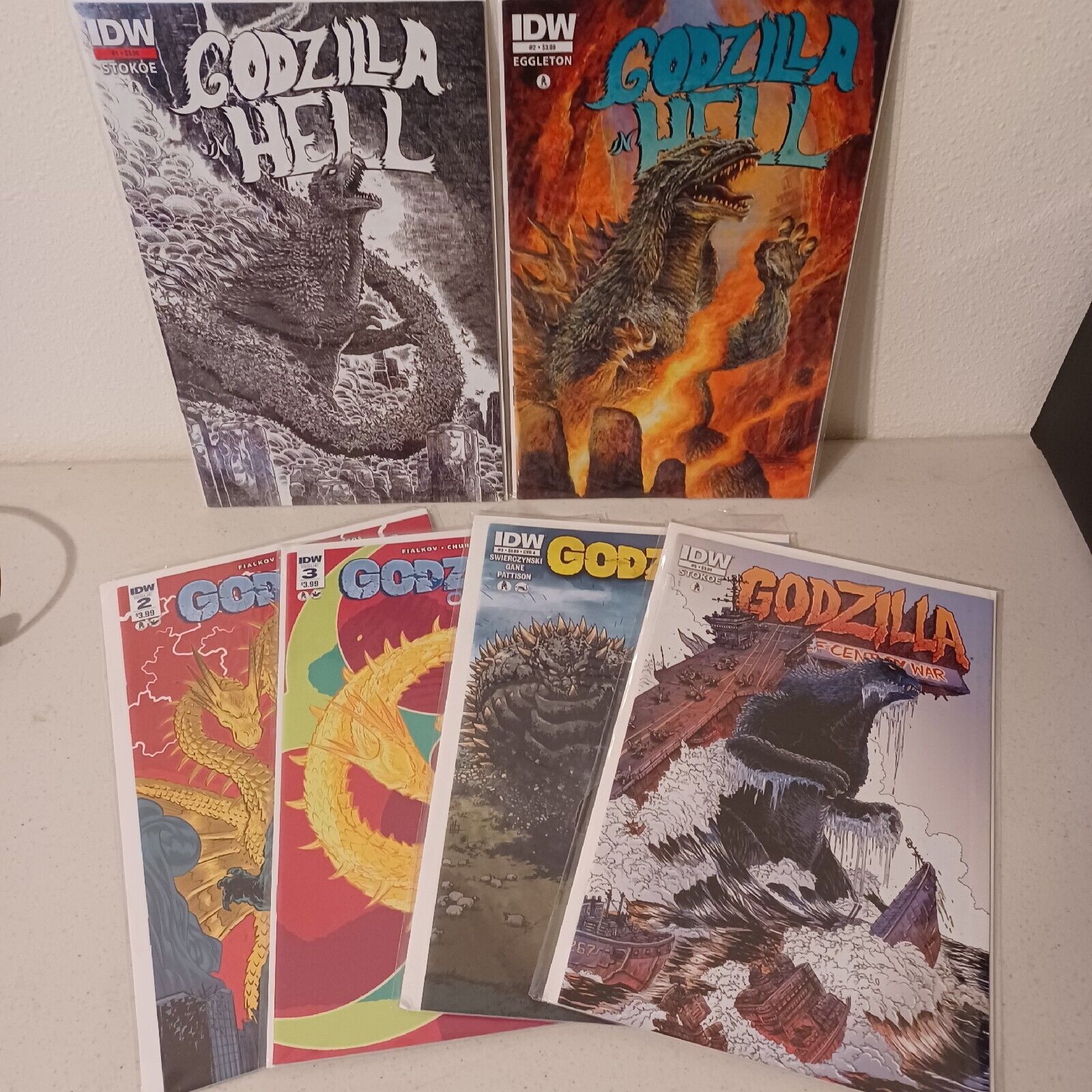 Godzilla in Hell Comics 1 & 2 + more IDW King of the Monsters Gojira Kaiju lot