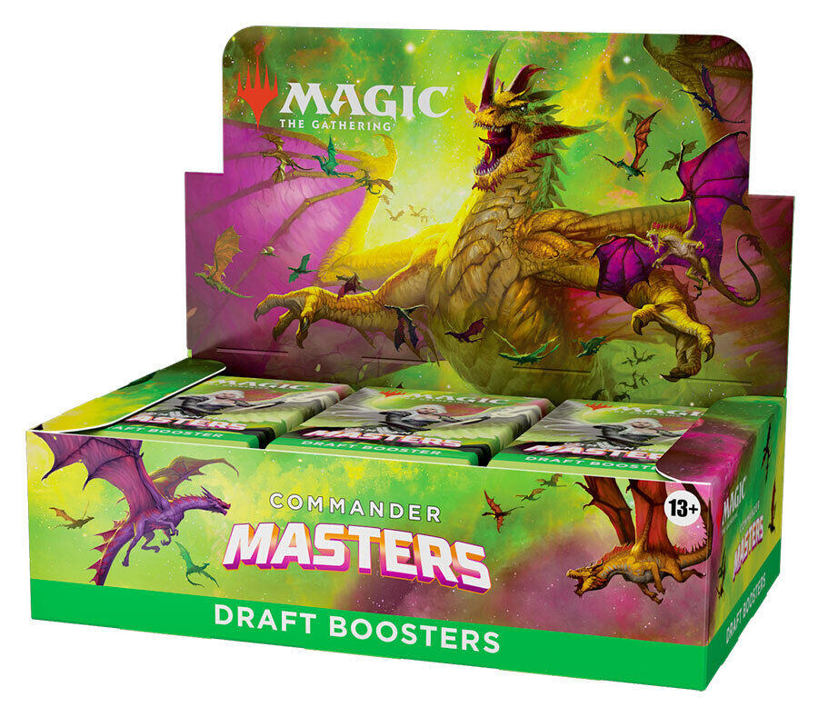 WOTC Magic: the Gathering Commander Masters Draft Boosters 24 Bust Display