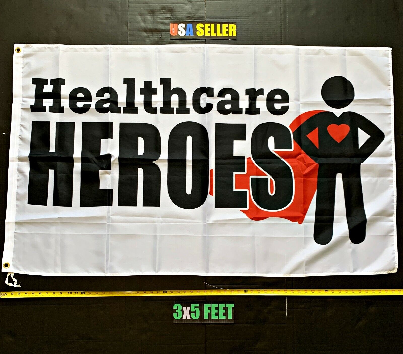Thank you Nurses 2020 Flag FREE FIRST CLASS SHIP Healthcare Hero Cape Sign 3x5\'