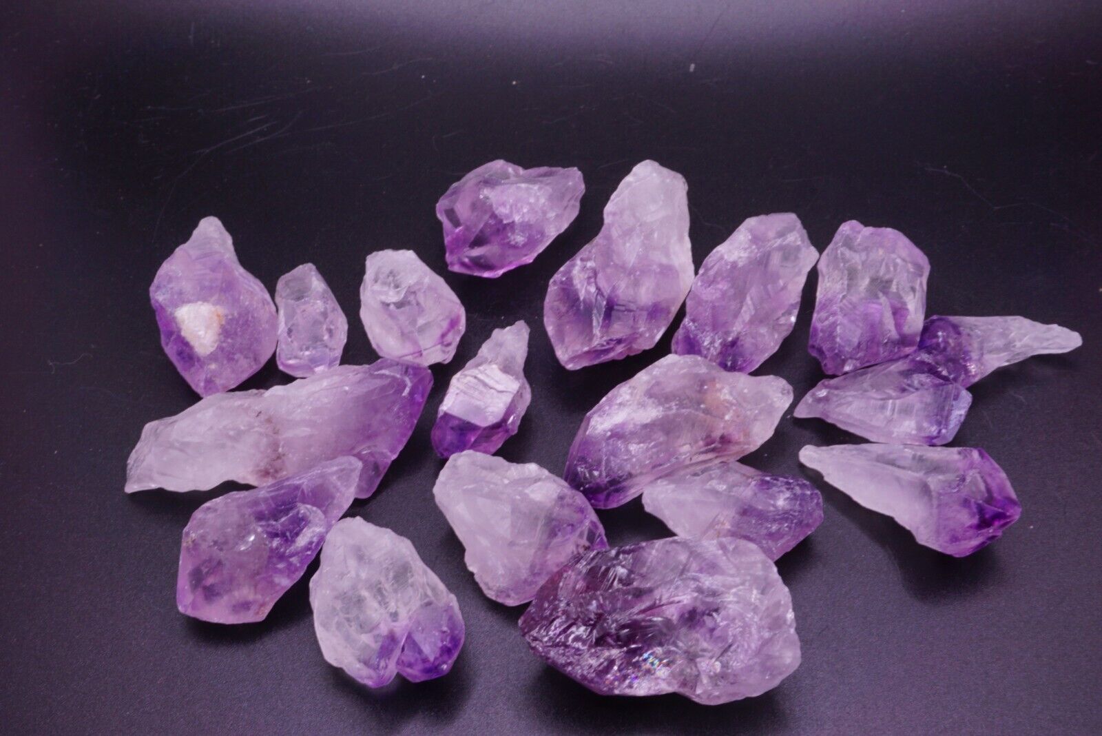 Amethyst Points 1/4 Lb Natural Dark Purple Crystal Points Gemstone Specimens