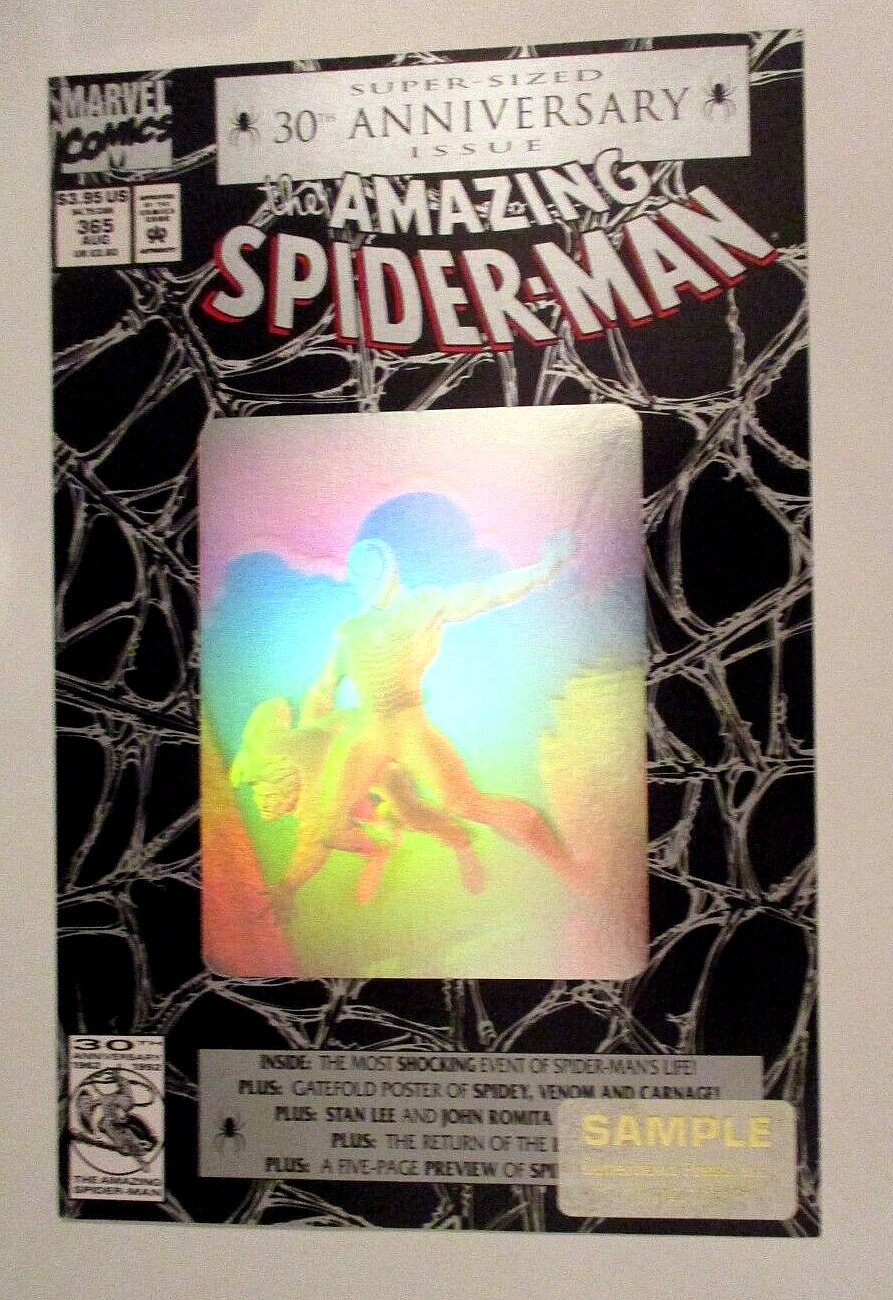 Amazing Spider-Man #365  Holographic Cover 1992 Sample Cover Page Not full Book