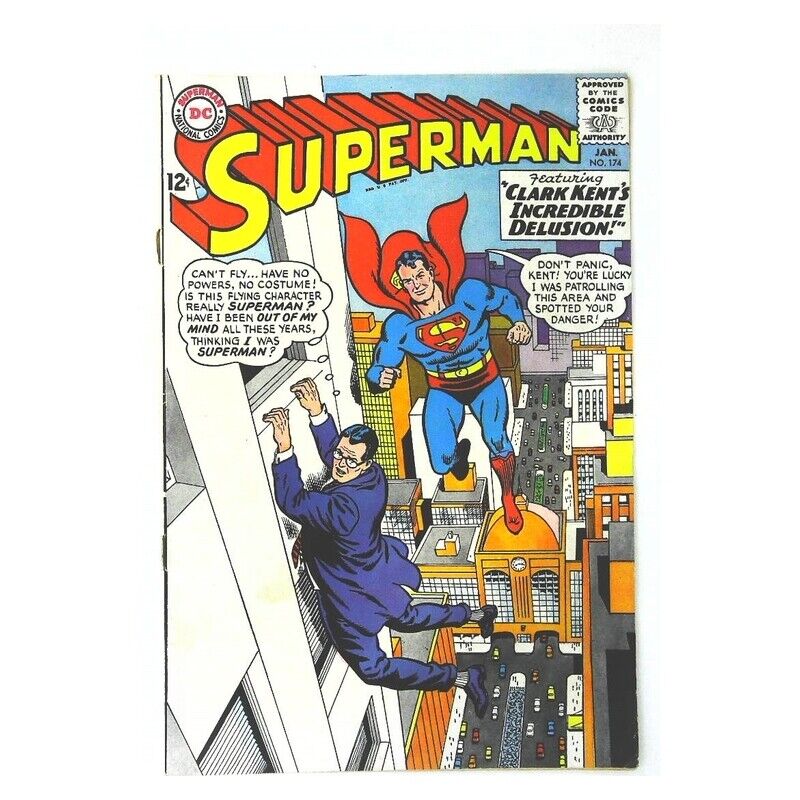 Superman (1939 series) #174 in Fine minus condition. DC comics [g`