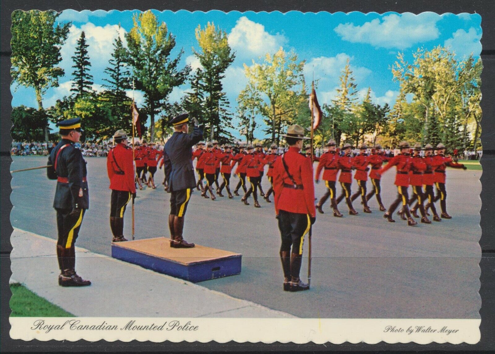 1970s Canada ~ RCMP Recruit Parade at Academy in Regina, Saskatchewan ~ Unposted